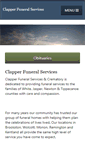 Mobile Screenshot of clapperfuneralservices.com